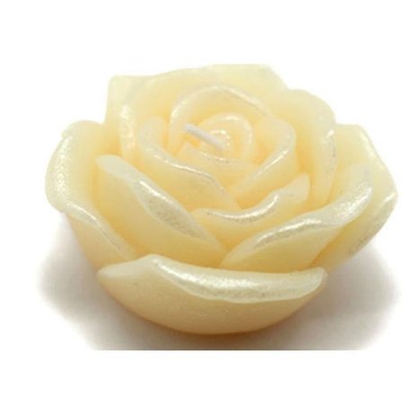 ZEST CANDLE Zest Candle CFZ-071 3 in. Ivory Rose Floating Candles -12pc-Box CFZ-071